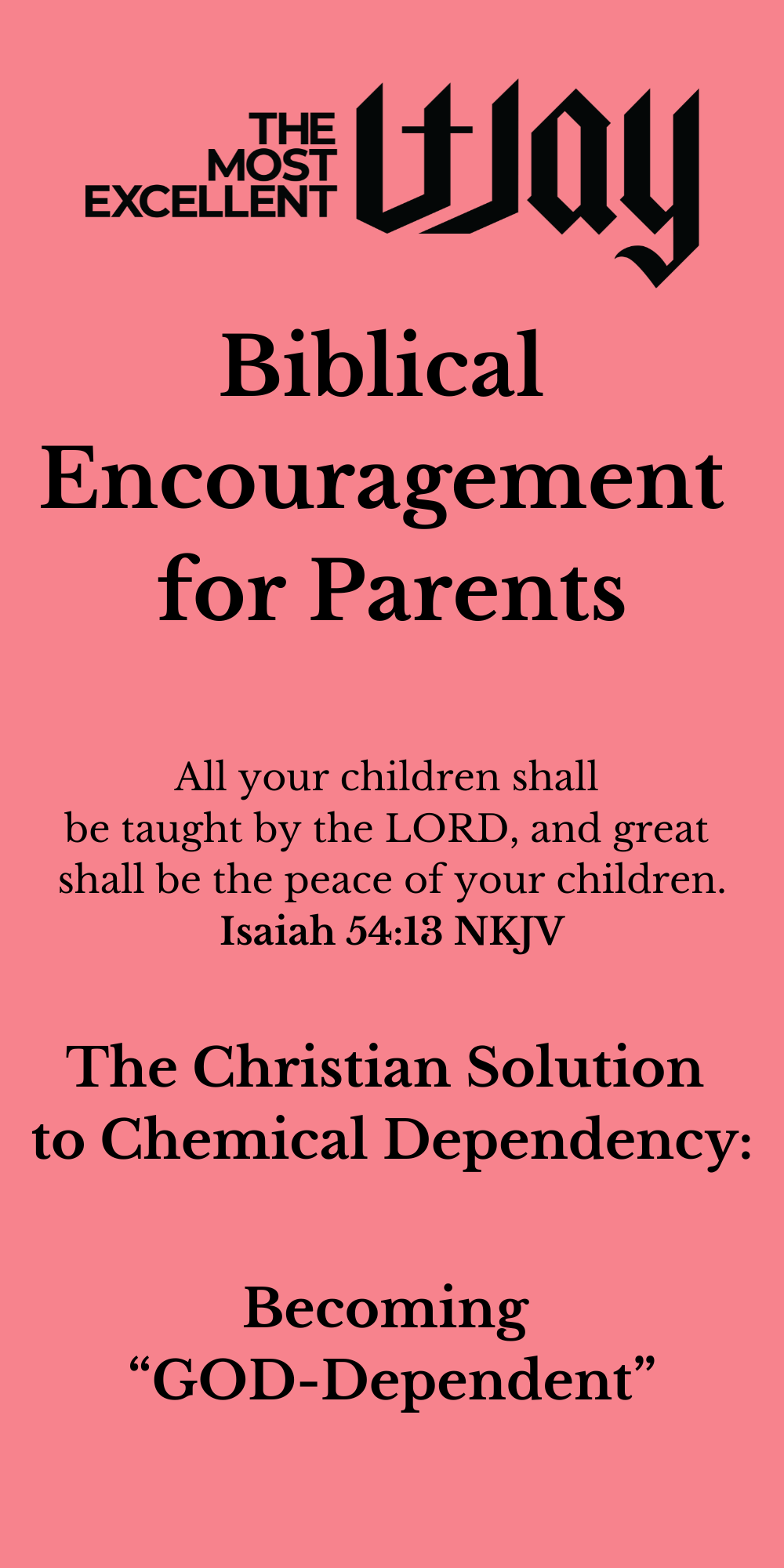 Biblical Encouragement for Parents Brochure - PDF, Electronic Version