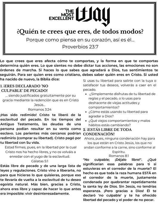 Spanish - Who Do You THINK You Are, Anyway? Brochure  - PDF, Electronic Version