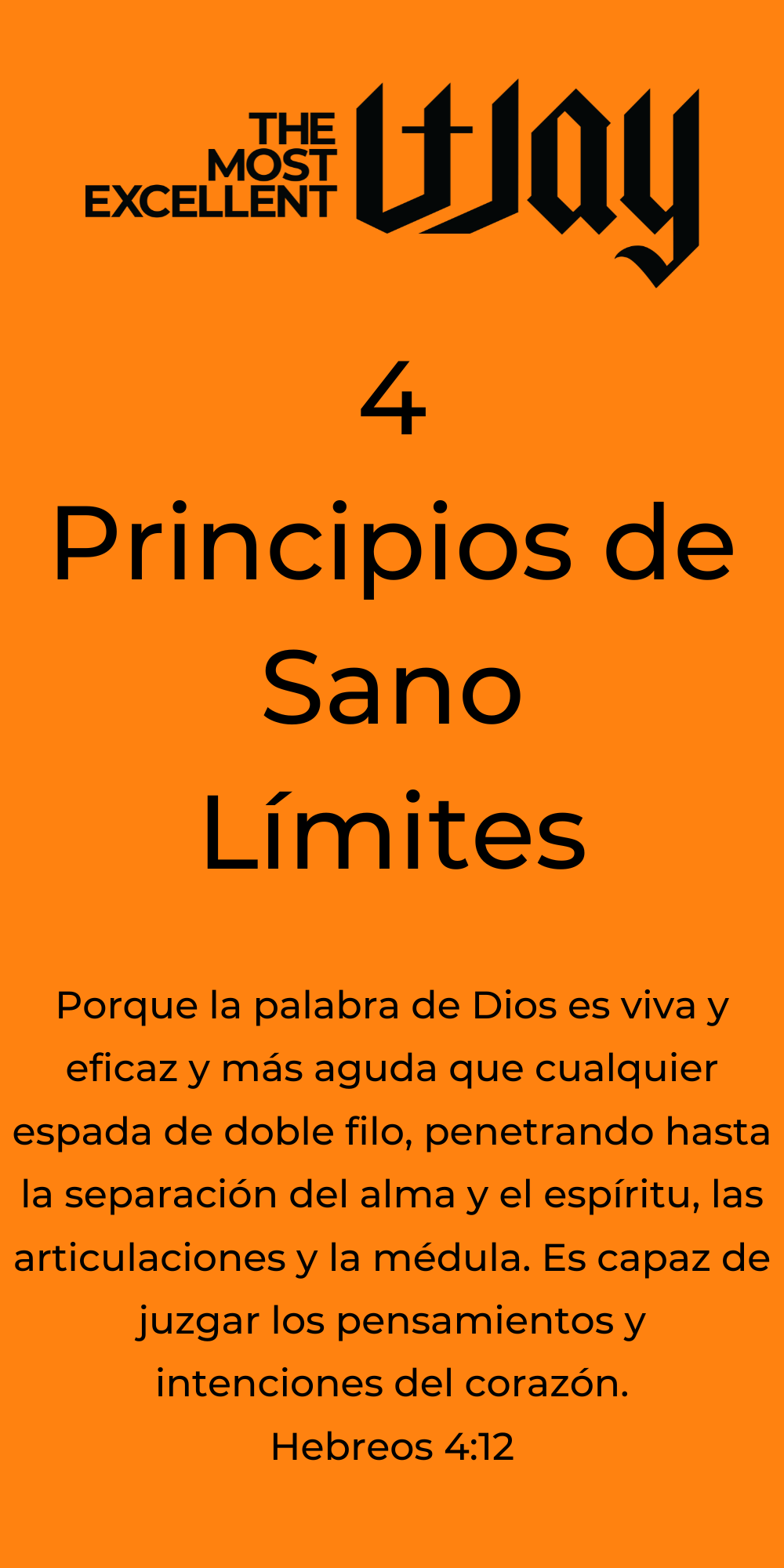 Spanish - 4 Principles of Healthy Boundaries Brochure - PDF, Electronic Version