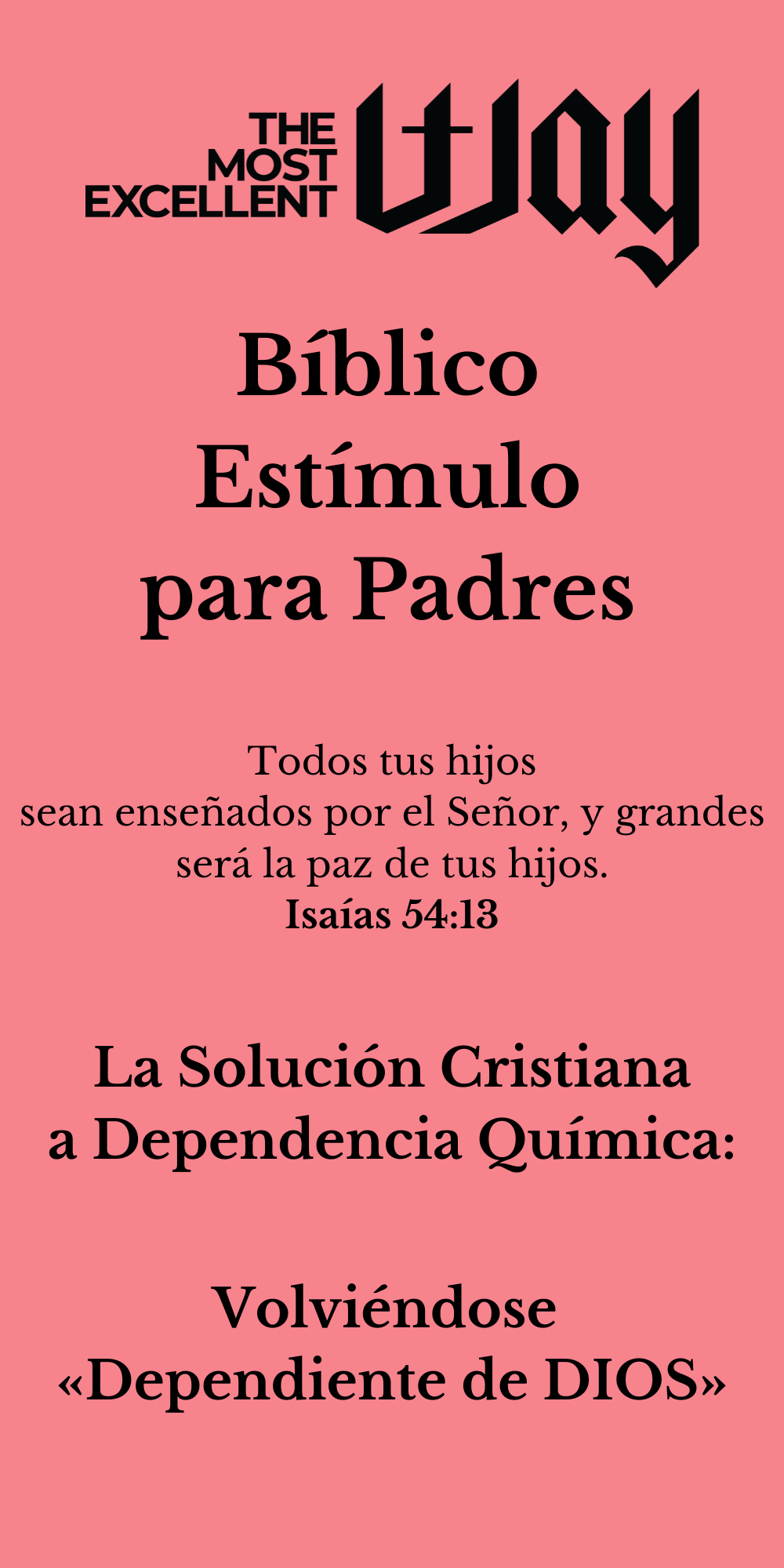 Spanish - Biblical Encouragement for Parents Brochure - Physical Copy Bundles