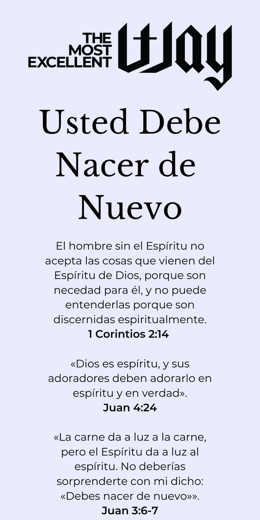 Spanish - Born Again Brochure - PDF, Electronic Version