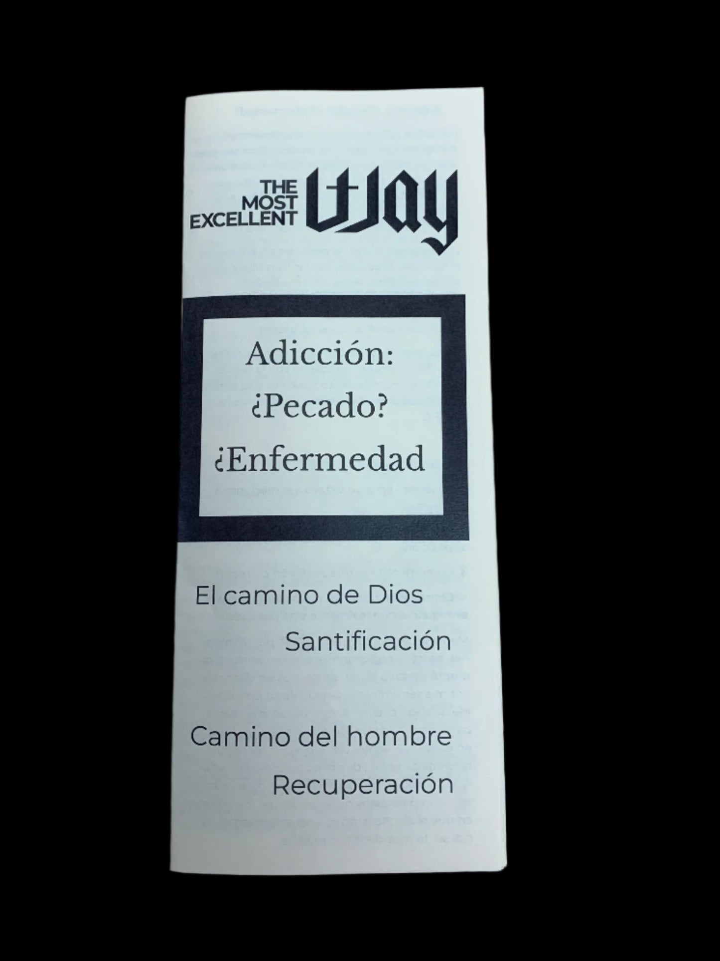 Spanish Addiction: Sin or Disease Brochure: Physical Copies Bundles