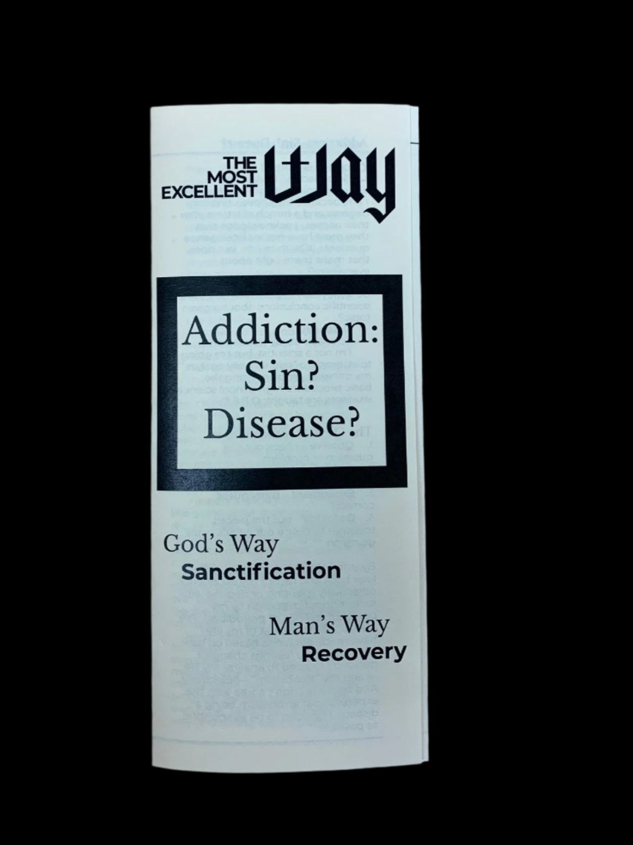 Addiction, Sin or Disease Brochure: PDF, electronic version