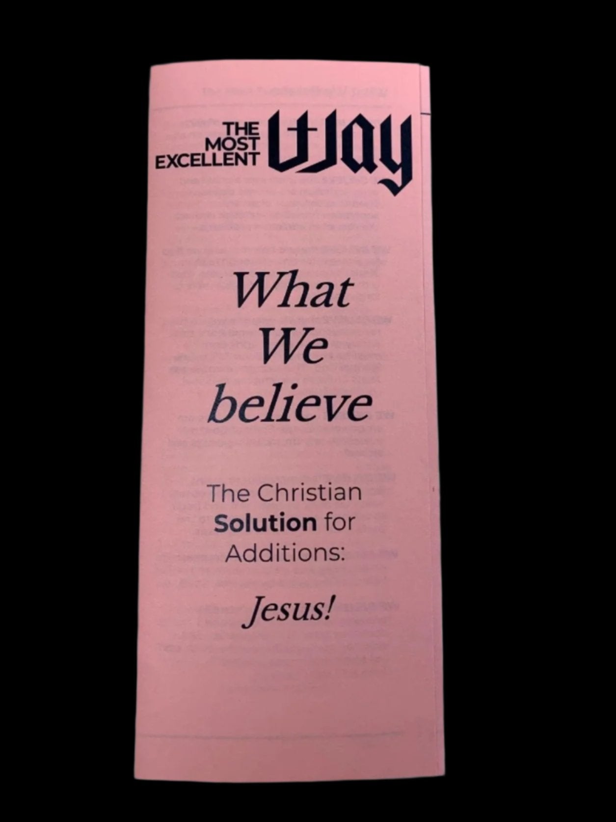 What We Believe Brochure - PDF, electronic version