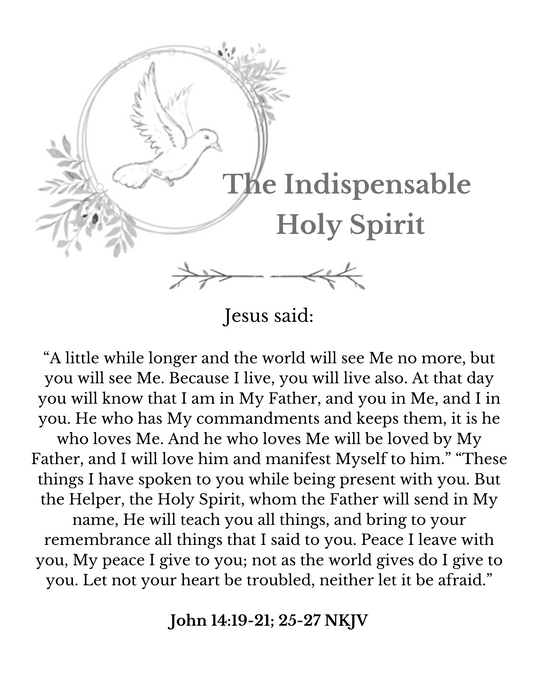 Indispensable Holy Spirit Brochure - PDF, Electronic Version