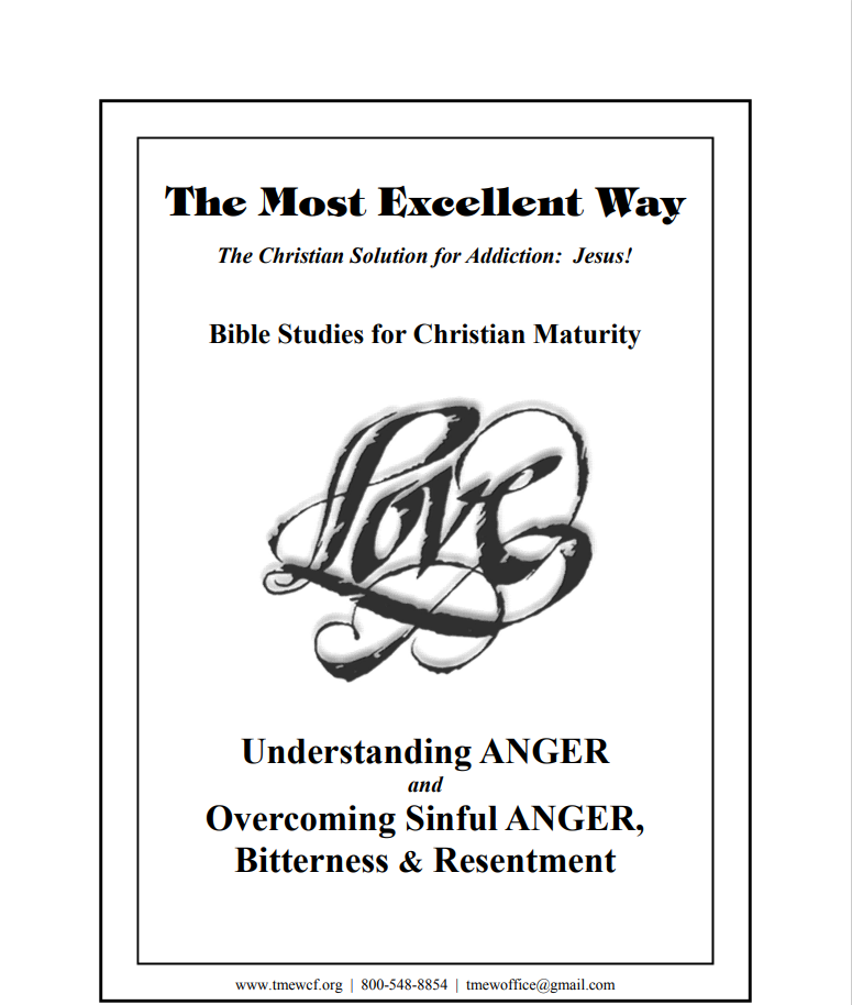 Bible Study - Anger - PDF download.