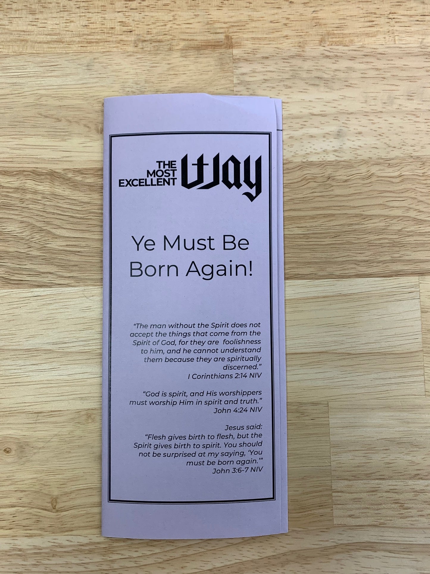 Born Again Brochure - physical bundles