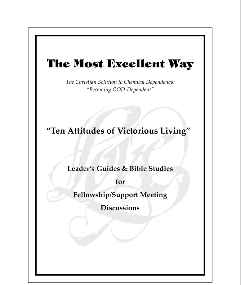 Bible Study - 10 Attitudes of Victorious Living - PDF download.